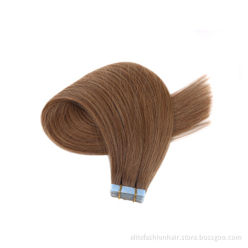 Double Drawn Tape In Extensions 100 Human Hair Silky Straight Wholesale Remy Tape Hair Extensions Seamless